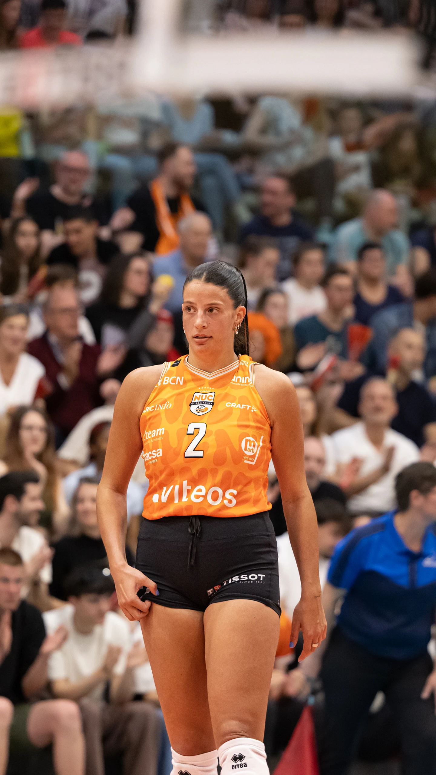 Volleyball-Spielszene im NLA-Playoff-Finale zwischen Viteos NUC und VC Kanti