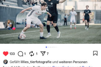 Screenshot der Veröffentlichung auf dem offiziellen Kanal von FC Seefeld Zürich.