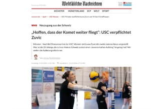 Screenshot der Veröffentlichung bei den Westfälischen Nachrichten.