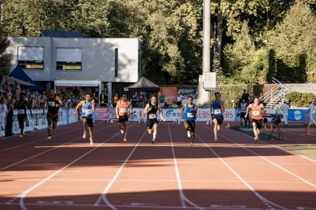 Finallauf 100m U23 Men Schweizer Meisterschaften - Swiss Athletics.